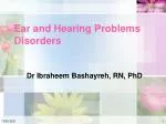 Ear and Hearing Problems Disorders - slide 1