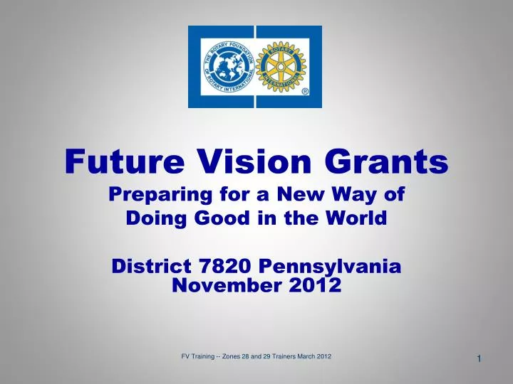 future vision grants preparing for a new way of doing good in the world