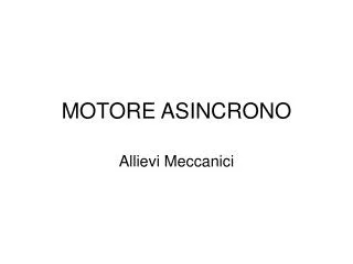 motore asincrono