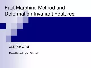 Jianke Zhu From Haibin Ling’s ICCV talk