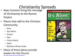 Christianity Spreads