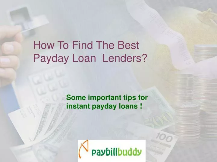 how to find the best payday loan lenders