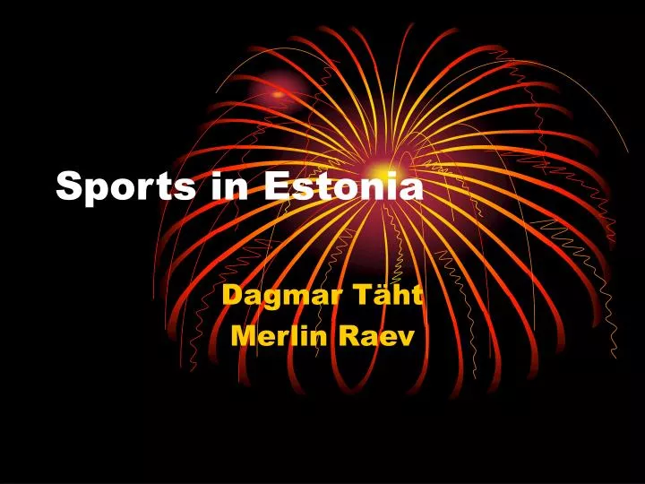 sports in estonia