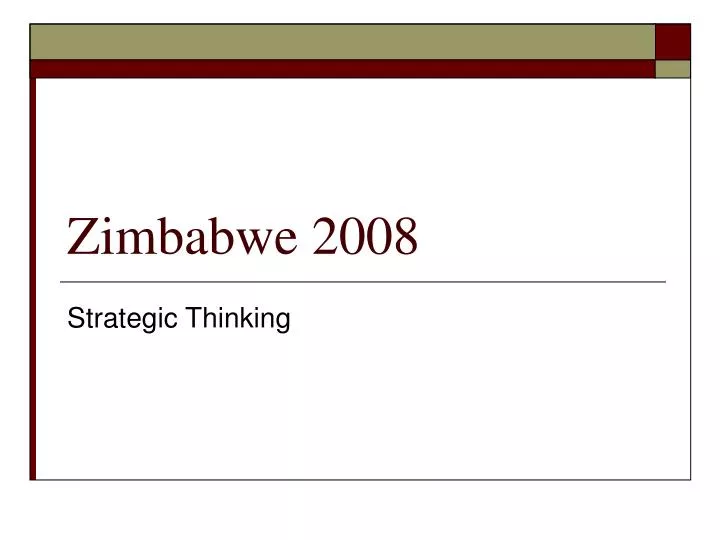 zimbabwe 2008