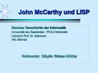 john mccarthy und lisp