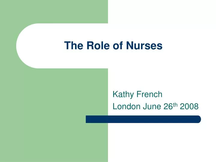 the role of nurses