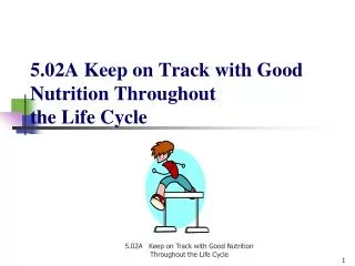 5.02A Keep on Track with Good Nutrition Throughout the Life Cycle