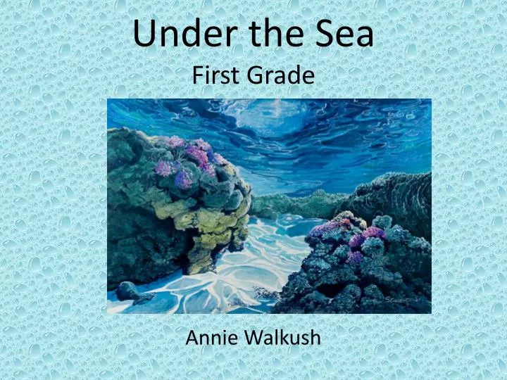 under the sea first grade