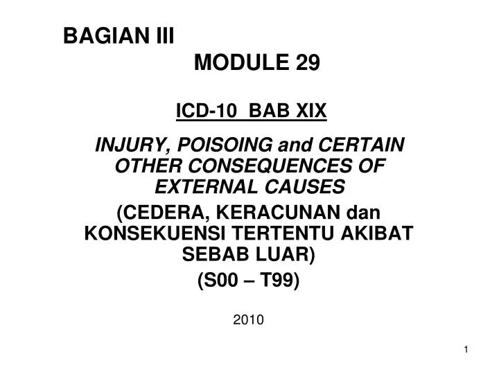 bagian iii module 29 icd 10 bab xix