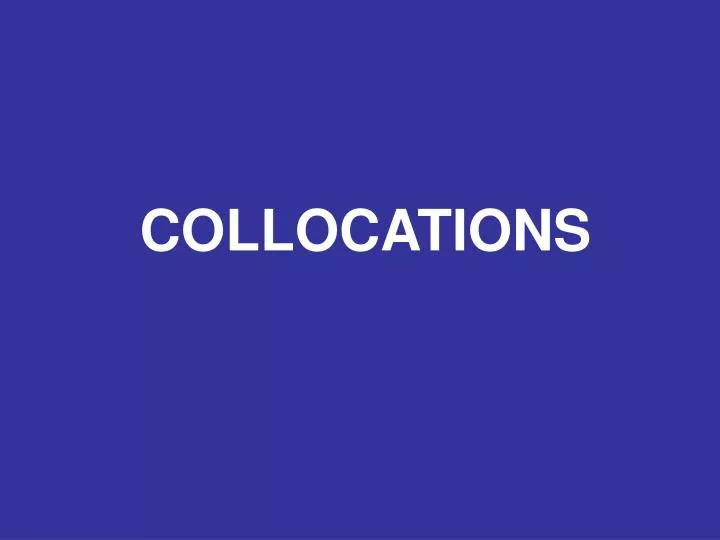 collocations