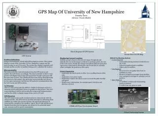 GPS Map Of University of New Hampshire Timothy Davis Advisor: Frank Hludik