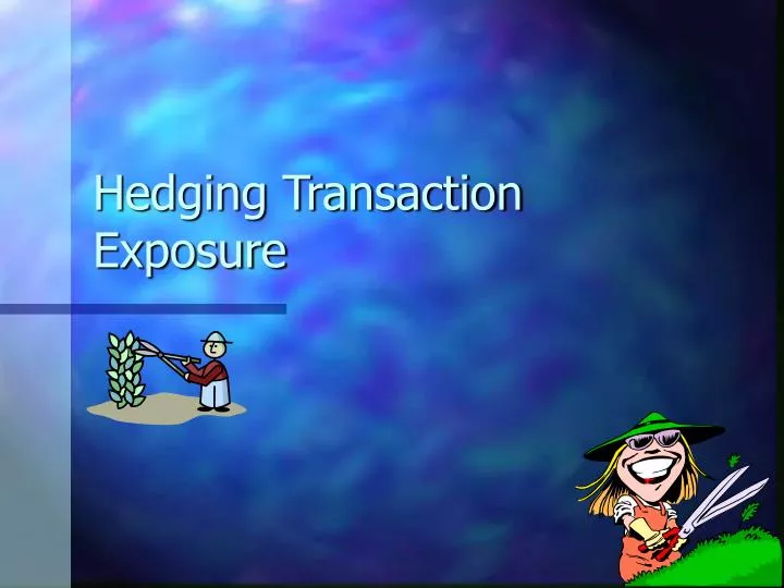 hedging transaction exposure