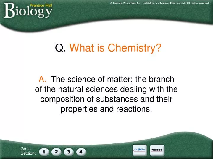 q what is chemistry