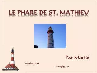 Le phare de st. Mathieu