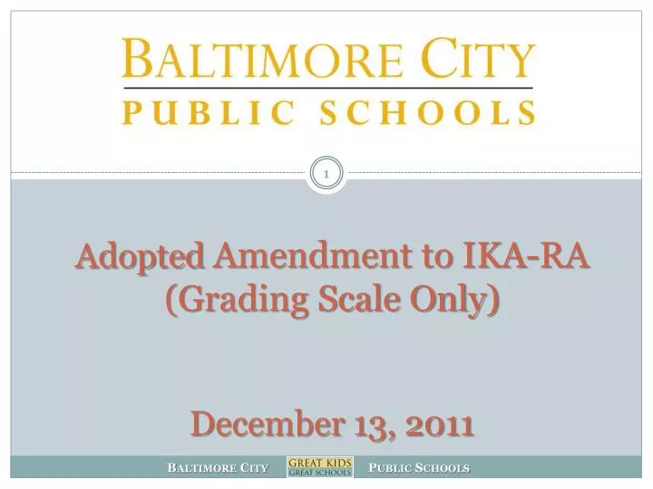 adopted amendment to ika ra grading scale only december 13 2011
