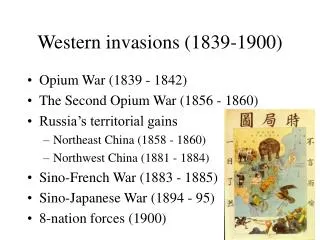 Western invasions (1839-1900)