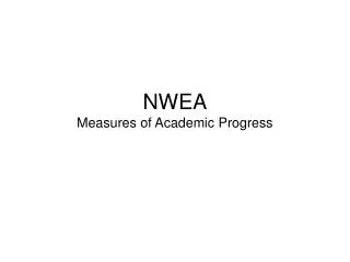 NWEA Measures of Academic Progress