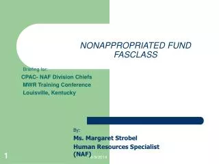 NONAPPROPRIATED FUND FASCLASS