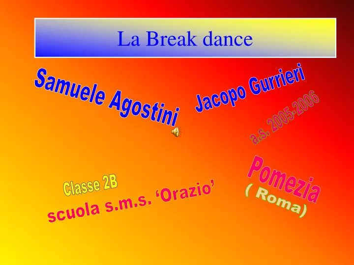 la break dance