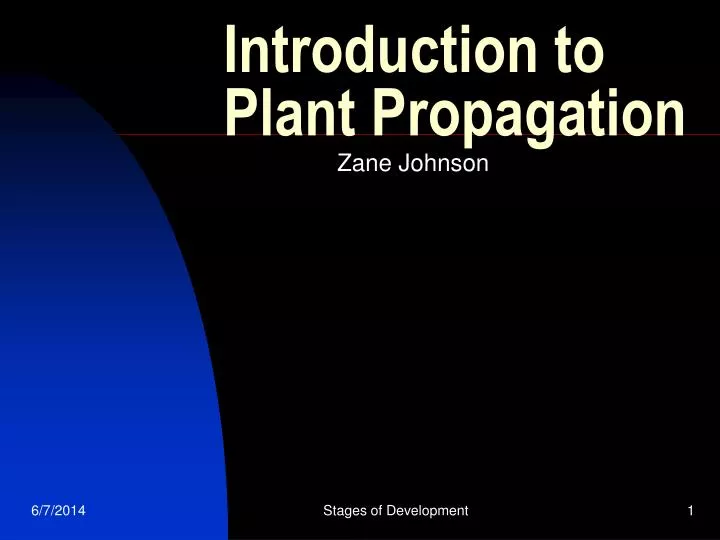introduction to plant propagation