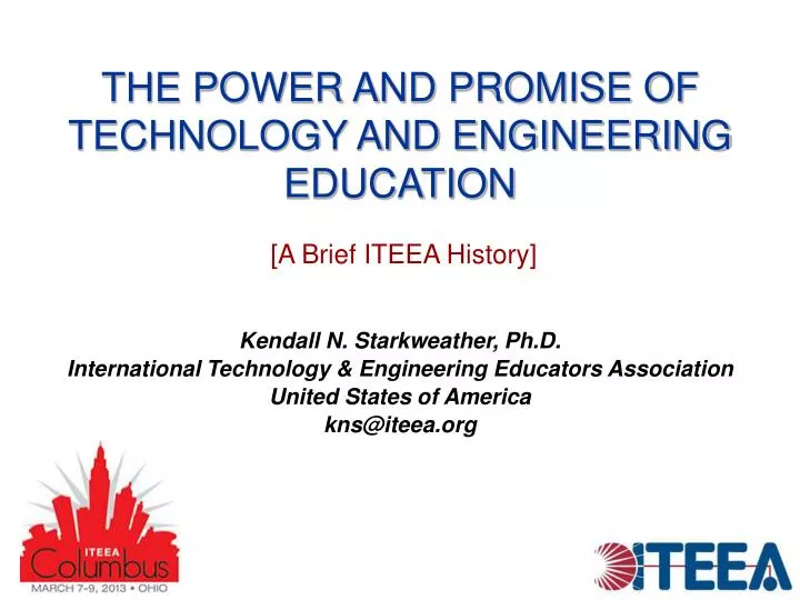 the power and promise of technology and engineering education