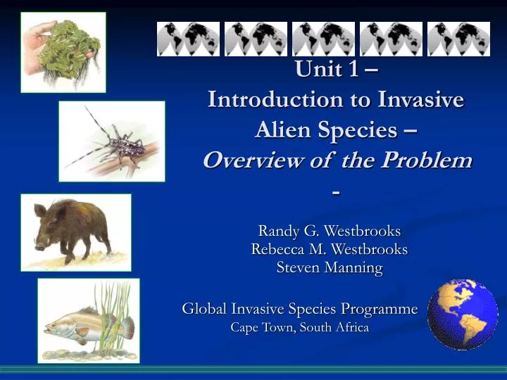 unit 1 introduction to invasive alien species overview of the problem
