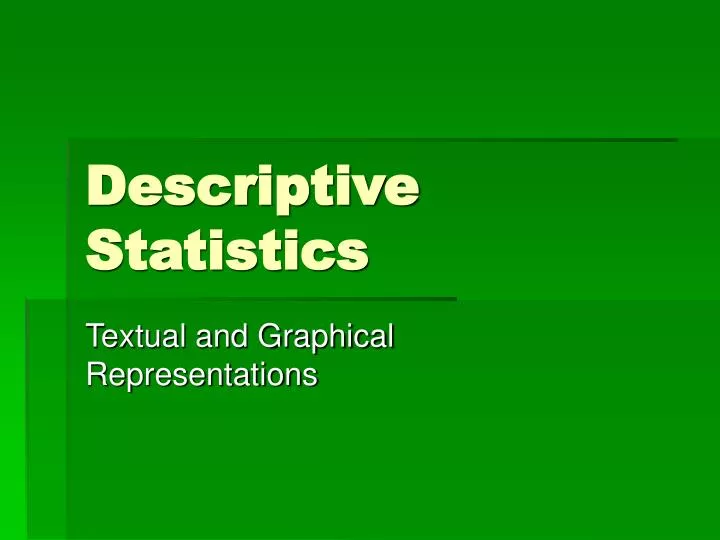 descriptive statistics