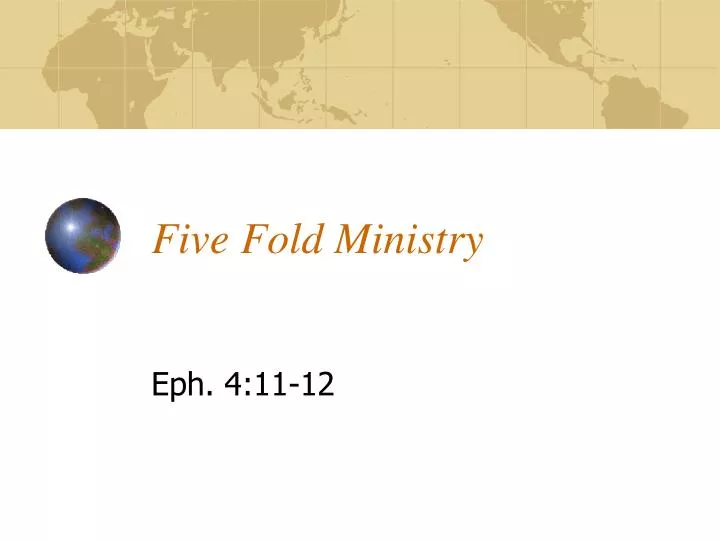 five fold ministry