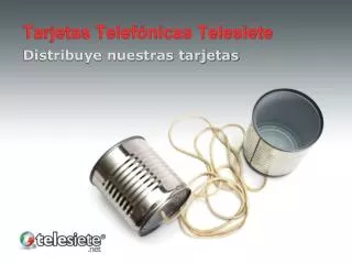 Tarjetas Telefónicas Telesiete