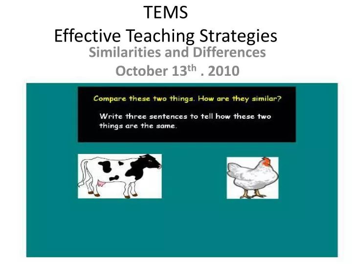 tems effective teaching strategies