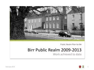 Birr Public Realm 2009-2013