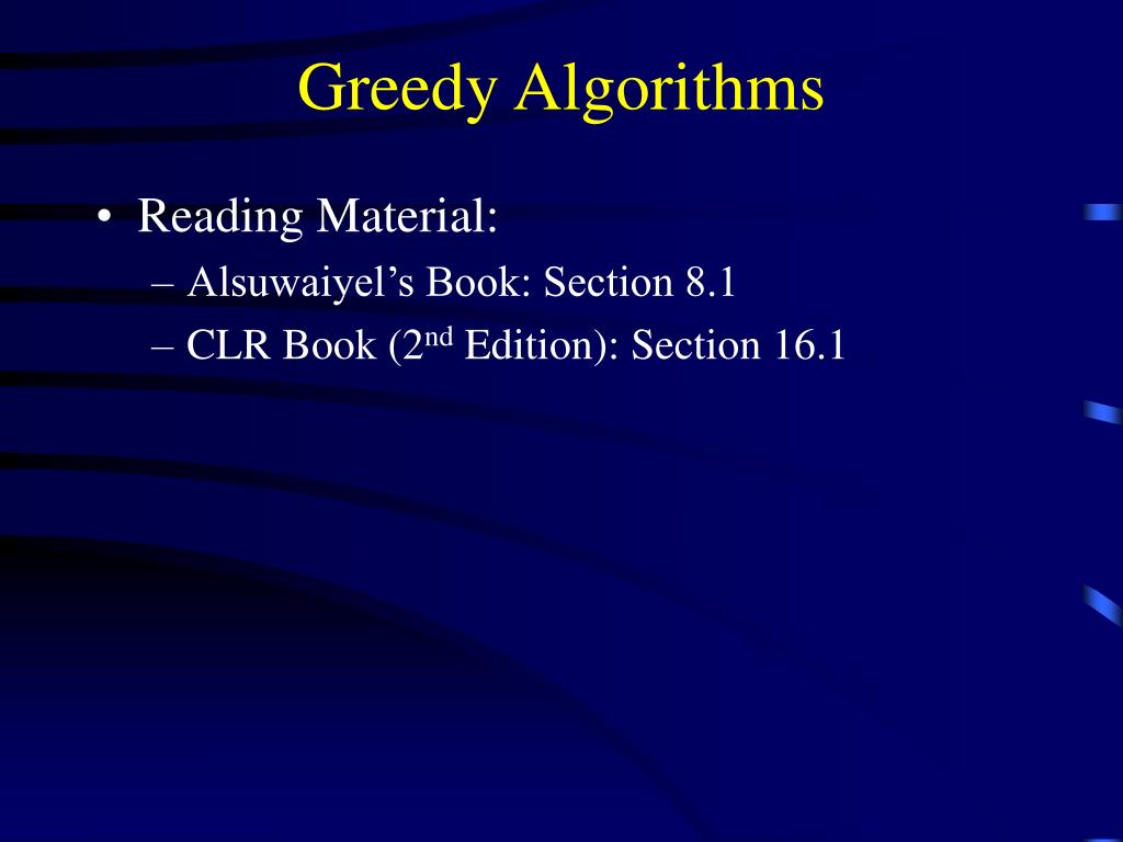 PPT - Greedy Algorithms PowerPoint Presentation, free download - ID:1391280