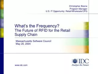 What’s the Frequency? The Future of RFID for the Retail Supply Chain