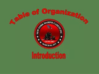 Table of Organization