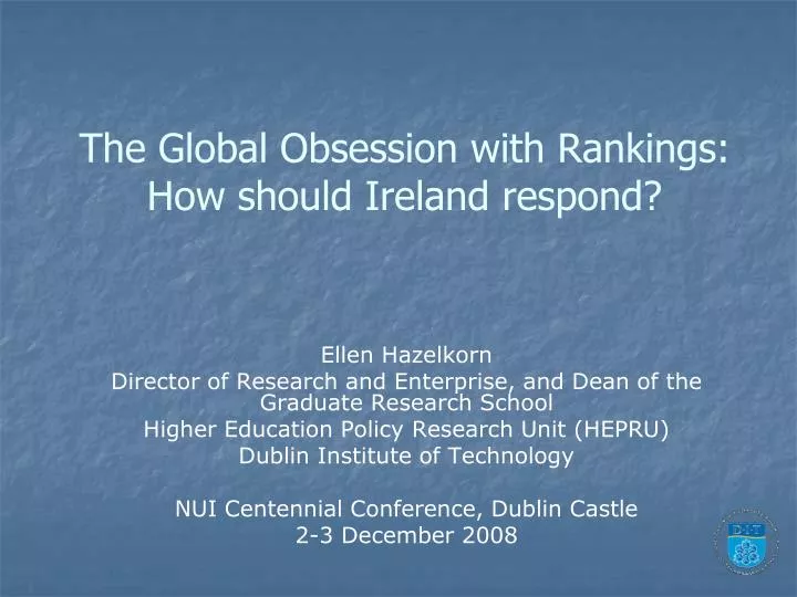 the global obsession with rankings how should ireland respond