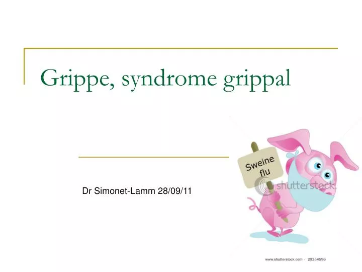 grippe syndrome grippal