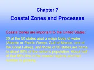 Coastal Zones and Processes