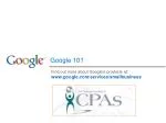 Google 101 - slide 1