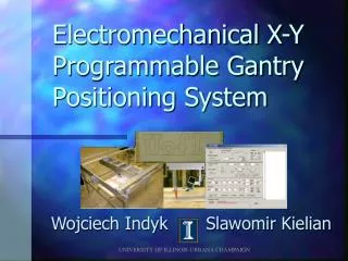 Electromechanical X-Y Programmable Gantry Positioning System