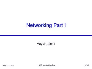 Networking Part I