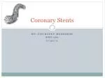 Coronary Stents - slide 1