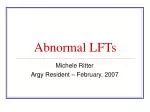 Abnormal LFTs - slide 1