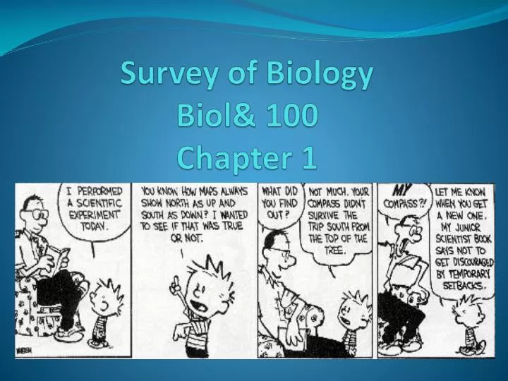 survey of biology biol 100 chapter 1
