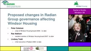 Proposed changes in Radian Group governance affecting Windsor Housing