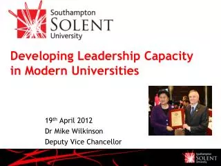 Developing Leadership Capacity in Modern Universities