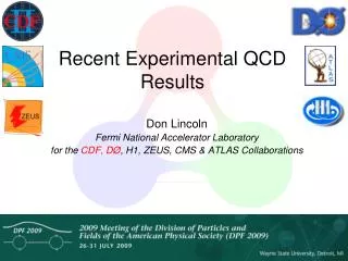 Recent Experimental QCD Results