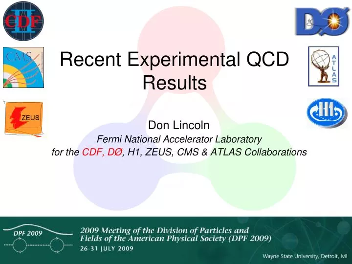 recent experimental qcd results