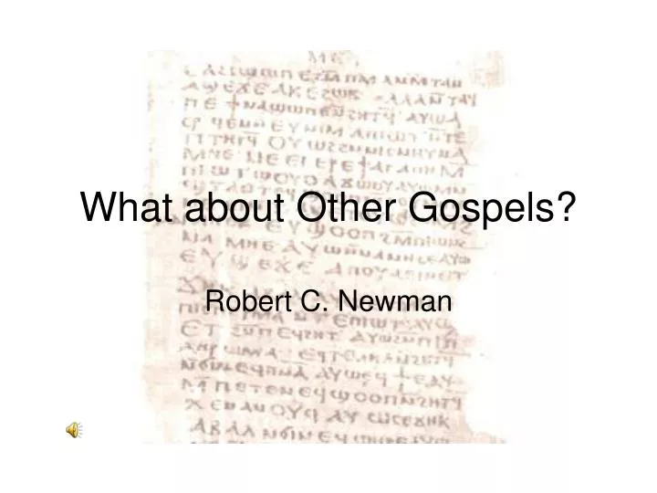 what about other gospels