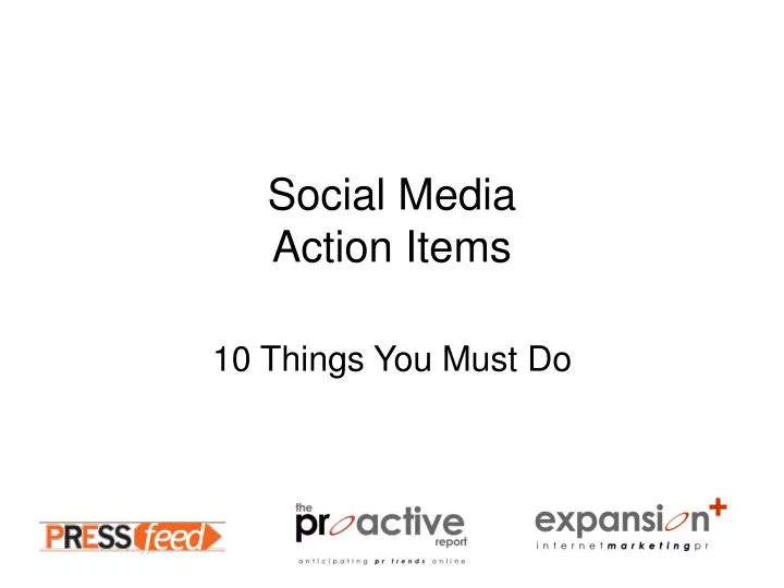 social media action items