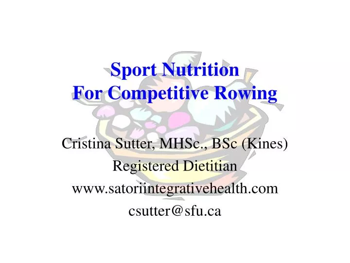 sport nutrition for competitive rowing